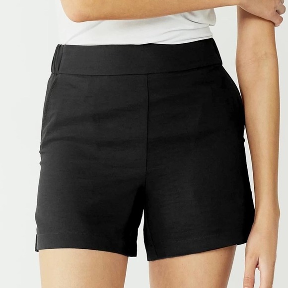 LOFT Pants - Loft Outlet Black Pull On Dress Shorts Size Medium